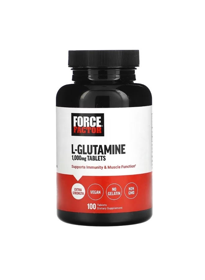 Force Factor L Glutamine Tablets 1000 mg 100 Tablets - Image 1