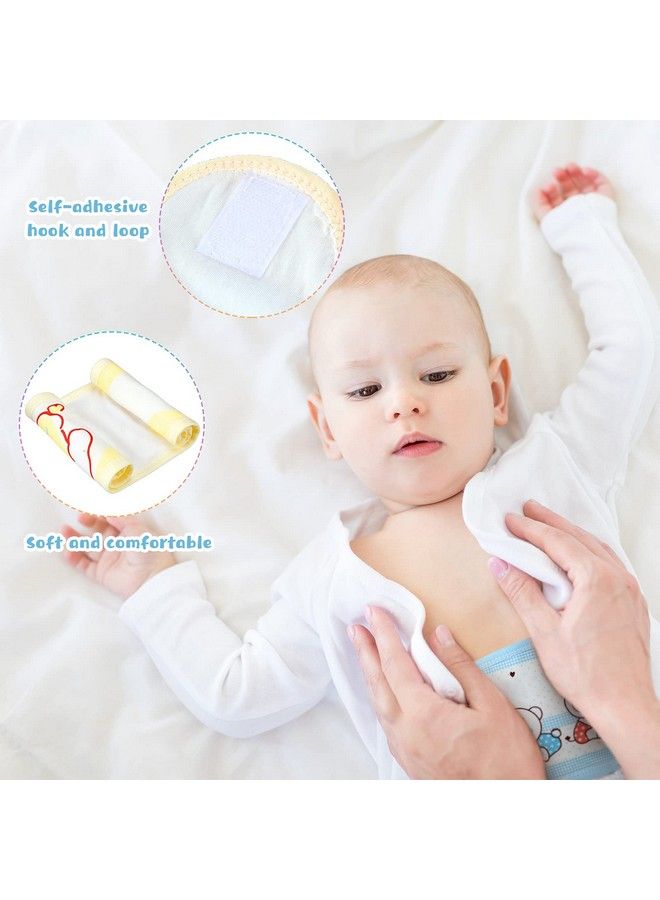 Satinior 8 Pieces Cartoon Cotton Baby Infant Umbilical Cord Belly Band Baby Belly Protector Soft Newborn Navel Belt For 012 Months Babies 2 Styles  - Image 5
