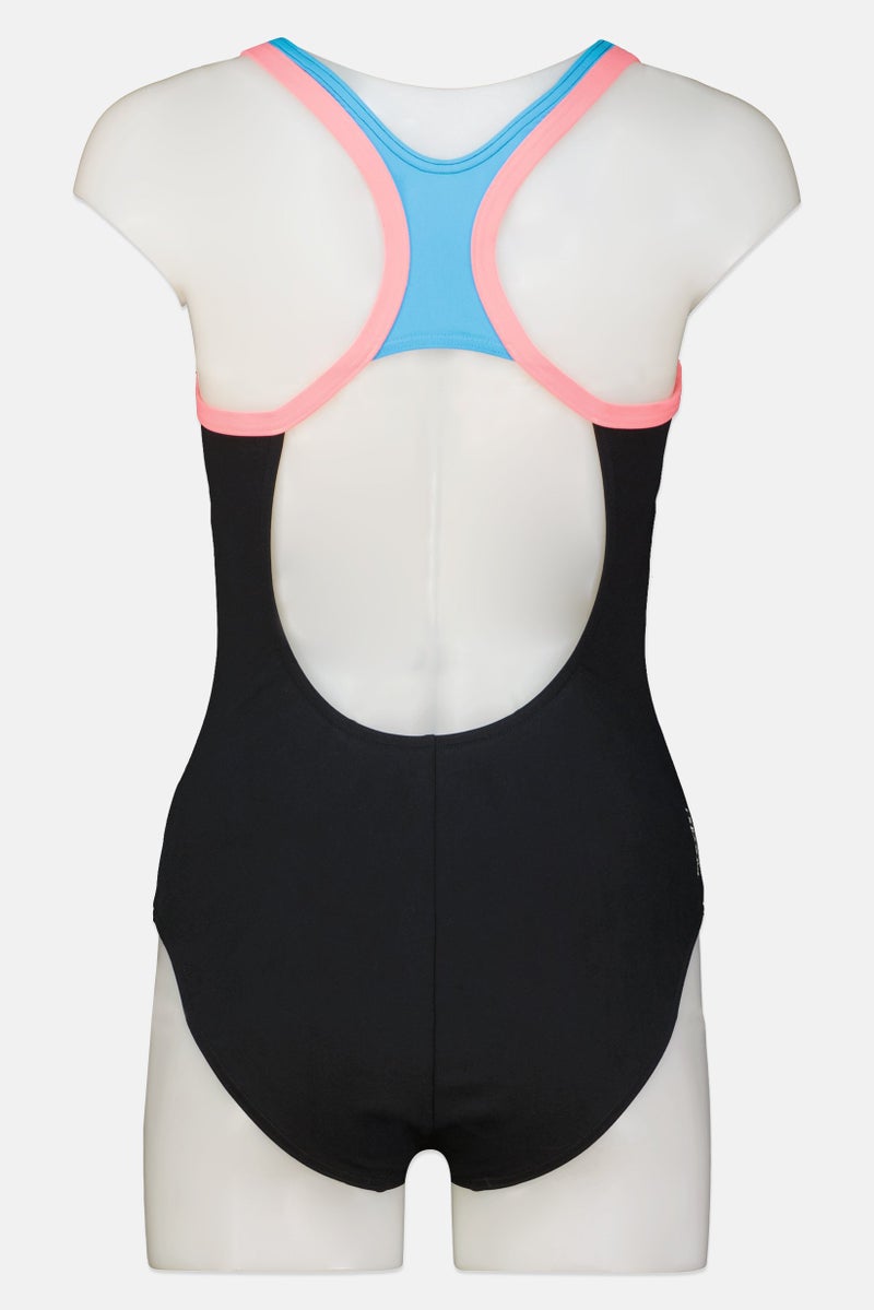 ZOGGS ملابس سباحة قطعة واحدة بشعار العلامة التجارية للنساء، متعددة الألوان - Image 3