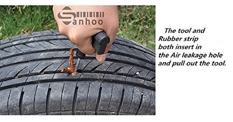 JAGGER Complete Tubeless Tyre Puncture Repair Kit (Nose Pliers + Cutter + Rubber Cement + Extra Strips) - Image 5