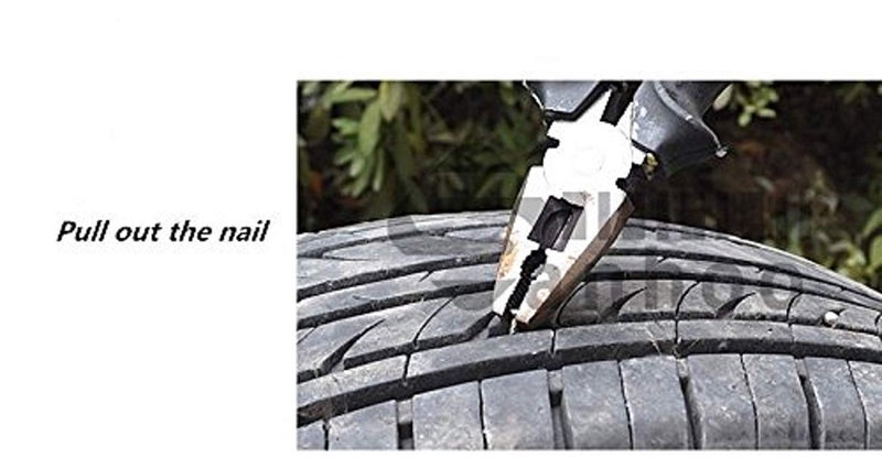 JAGGER Complete Tubeless Tyre Puncture Repair Kit (Nose Pliers + Cutter + Rubber Cement + Extra Strips) - Image 3