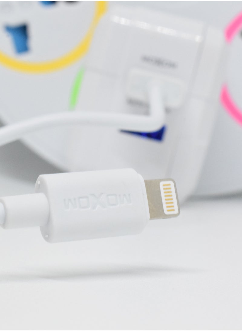 MOXOM 2-Port USB Wall Travel Charger White  - Image 3
