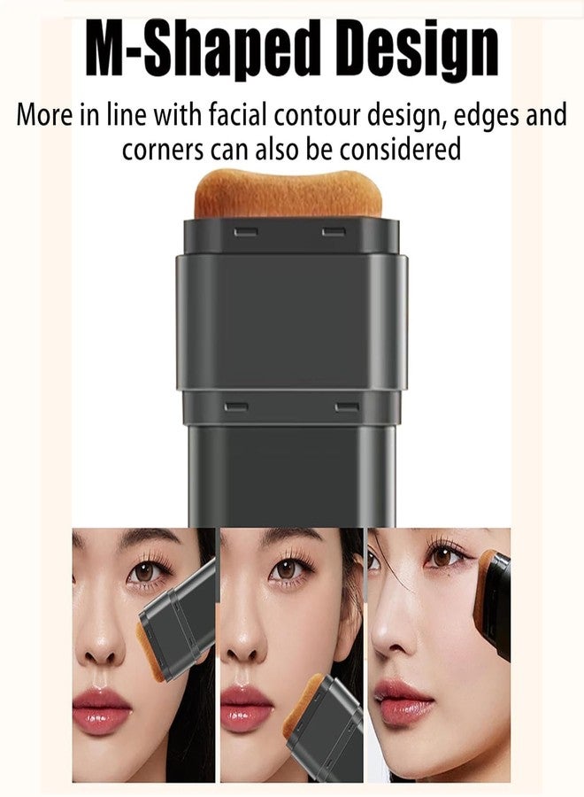 Luxenwell Stick Foundation with Built-in Brush | Full Coverage Makeup Stick | Smooth Blend, Long-Lasting, Lightweight Face Foundation for Women - Image 5
