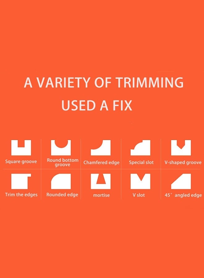 ماكينة قص الخشب الكهربائية متعددة الوظائف، وجهاز توجيه الخشب، وماكينة قص الصفائح الخشبية، وماكينة قص وتقطيع احترافية للأخشاب والنجارين مع 15 قطعة من قواطع الطحن، بقوة 800 وات و30000 دورة في الدقيقة، - Image 3