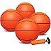 Dilabnba 8Inch Mini Basketball for Kids AdultsSize 3 Rubber Replacement Soft Bouncy Ball for Basketball Hoop Toddler Baby Beach Pool Ball for Sport Party GameOrange 4PCS - Image 2