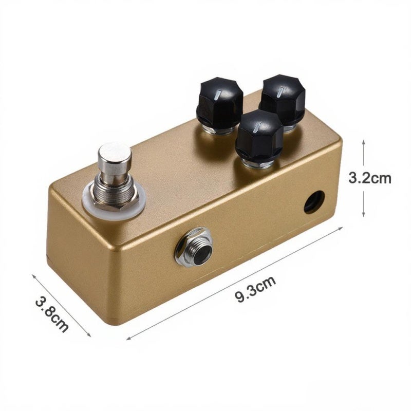 Mosky Distortion Guitar Effects Pedal With 3 Functional Knobs Tone Level Gain True Bypass Mini Effect Pedal - Full Metal Shell Compact Size for Electric Guitar Players - Image 3