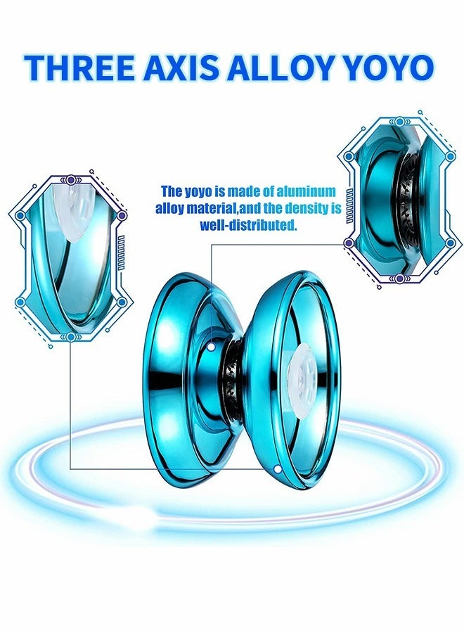 GROIC YOYO Responsive,Professional Metal Yoyo, Premium Plastic Yoyo,Yoyo with Bearing for Advanced Yoyo Players + Glove  - Image 4