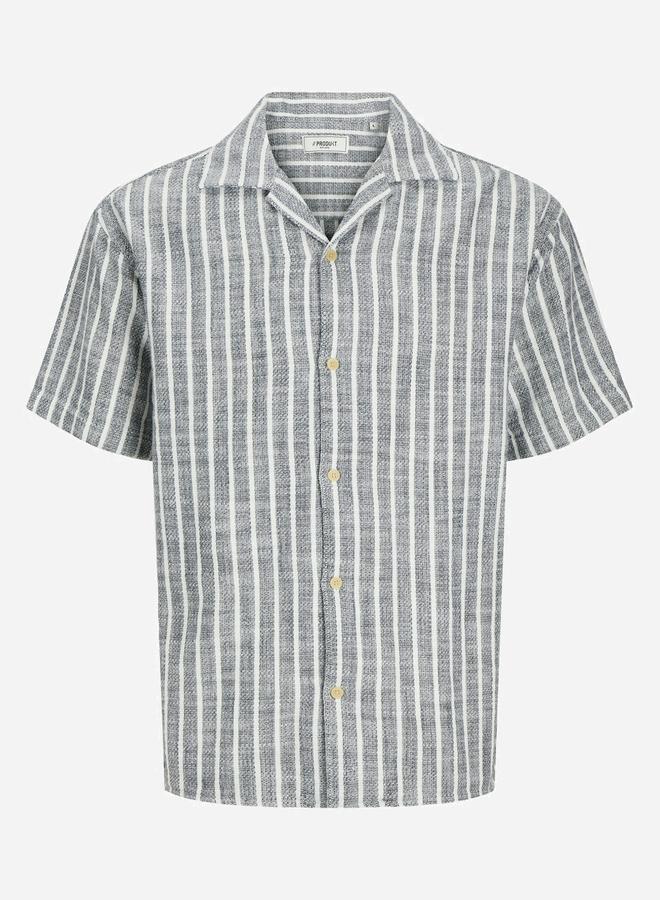 برودكت قميص مخطط بقصة عادية