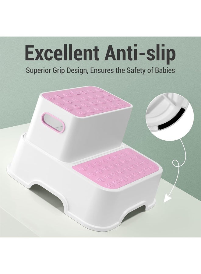 Vividorad Step Stools for Kids,Anti-Slip Potty Training Stool,Toddler Step Stool for Bathroom Sink,Kids Step Stool for Toddlers Potty Training, Multifunctional Toilet Potty Stool for Kids,for Bathroom, Kitchen, Living Room, Bedroom, Toy Room - Image 5