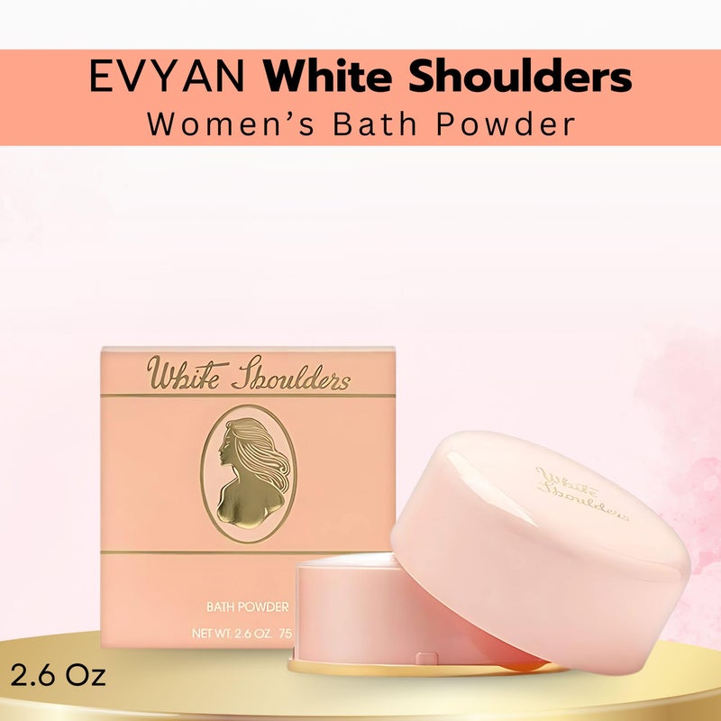 Evyan White Shoulders by Evyan for Women Bath Powder 2.6 Oz - Image 2