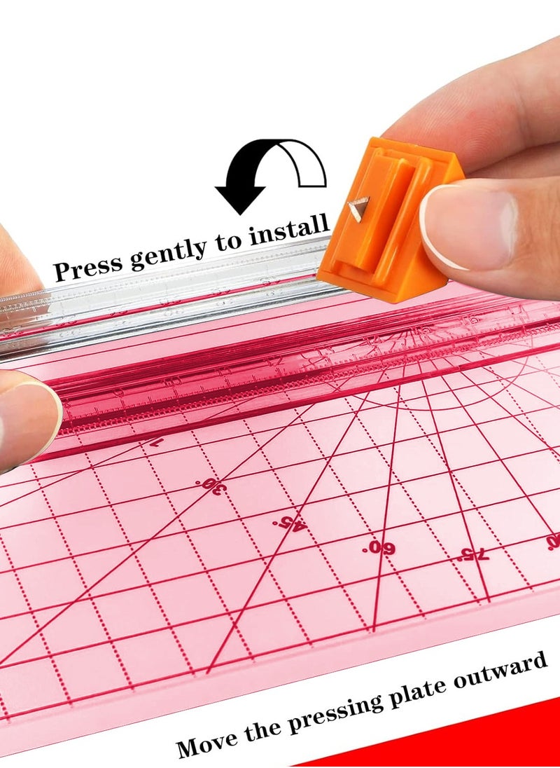 Kidle Paper Cutter Trimmer Double sided paper cutter A4 paper cutter small mini paper cutter student handmade paper cutter photo  - Image 3
