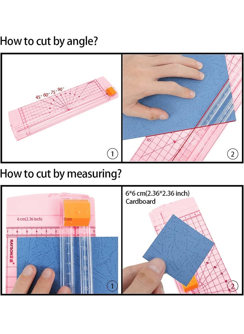 Kidle Paper Cutter Trimmer Double sided paper cutter A4 paper cutter small mini paper cutter student handmade paper cutter photo  - Image 5