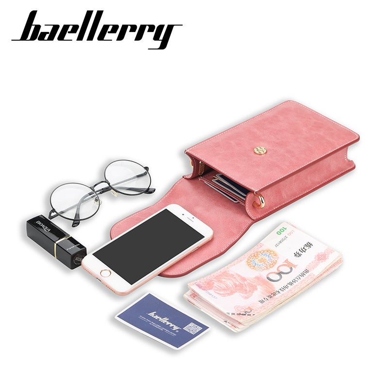 New Women'S Wallet Korean Style Fashionable All-Match Large Capacity Suction Buckle High-End Sense Simple Crossbody Phone Bag Women'S Bag - Image 3