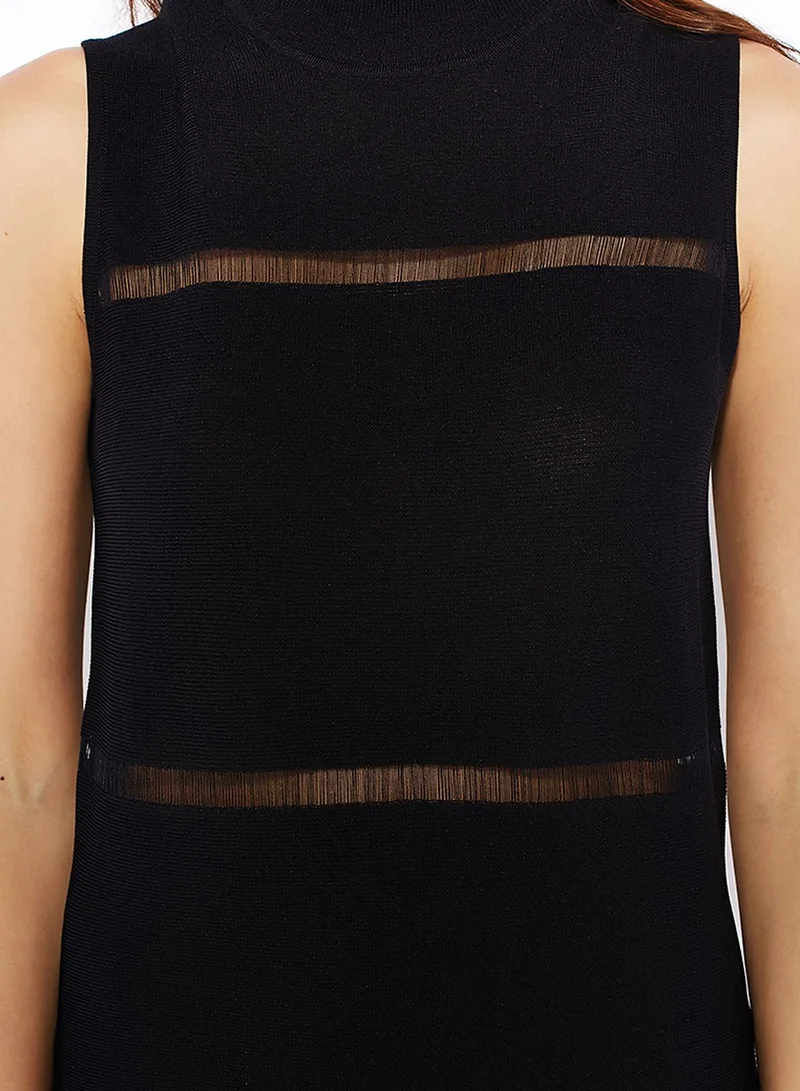 Neon Rose High Neck Ladder Dress
