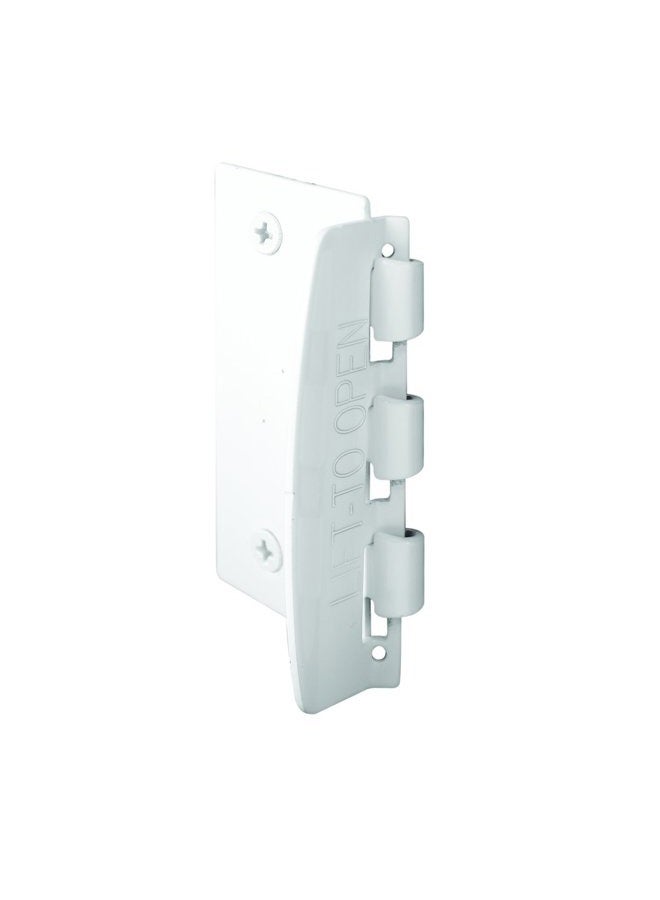 Prime-Line U 9888 Flip Action Door Lock – Reversible White Privacy Lock with Anti-Lock Out Screw for Child Safe Mode, 2-3/4” - Image 1