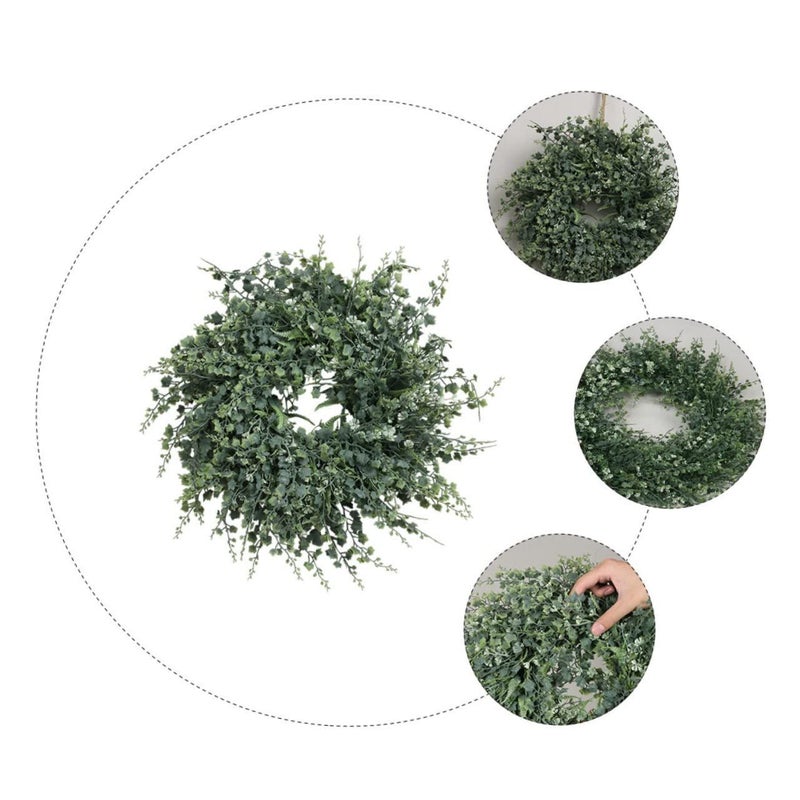 Lifelike Artificial Grape Vine Wreath Door Hanging Decor For Home Festival All Styles - Image 5