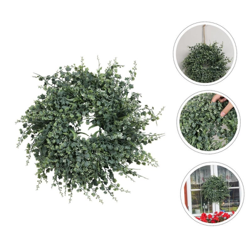 Lifelike Artificial Grape Vine Wreath Door Hanging Decor For Home Festival All Styles - Image 3