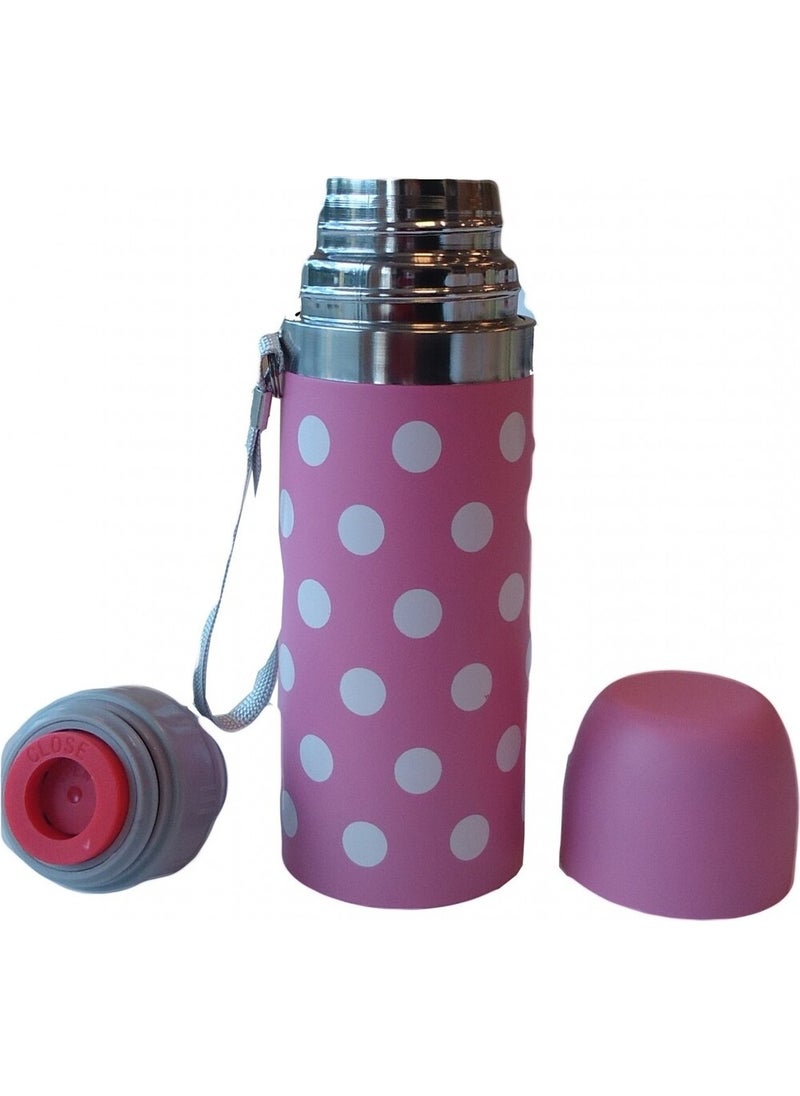Sema Baby Polka Dot Baby Thermos 350 ml - Pink  - Image 2