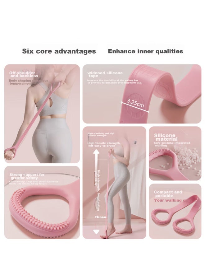 YOTTOY Yottoy8 Resistance Band, Back Training Elastic Rope, Home Shoulder And Neck Stretching Band, Back Exercise Yoga Silicone Arm Workout - Image 1