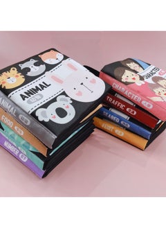 Generic Baby Early Education Cloth Book Children's Enlightenment Early Education Educational Toys Baby Can't Tear Bite Cognitive Cloth Book-Color:Digital ]  - Image 3