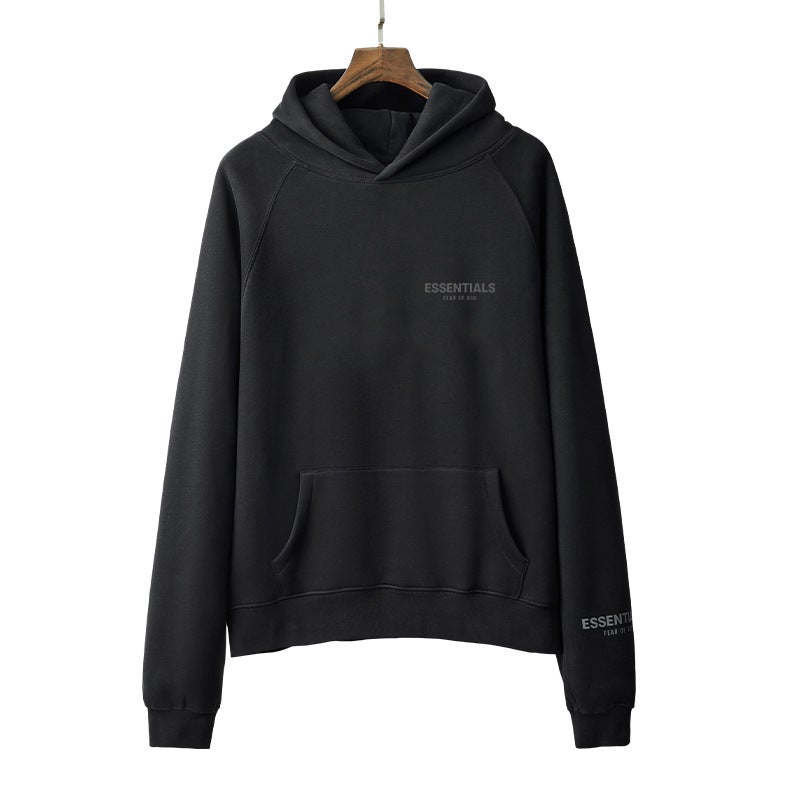 FEAROFGODESSENTIALS Double Line FOG Fashion Brand High Street Loose Autumn and Winter Hooded Long Sleeve Sweater for Men  - Image 4