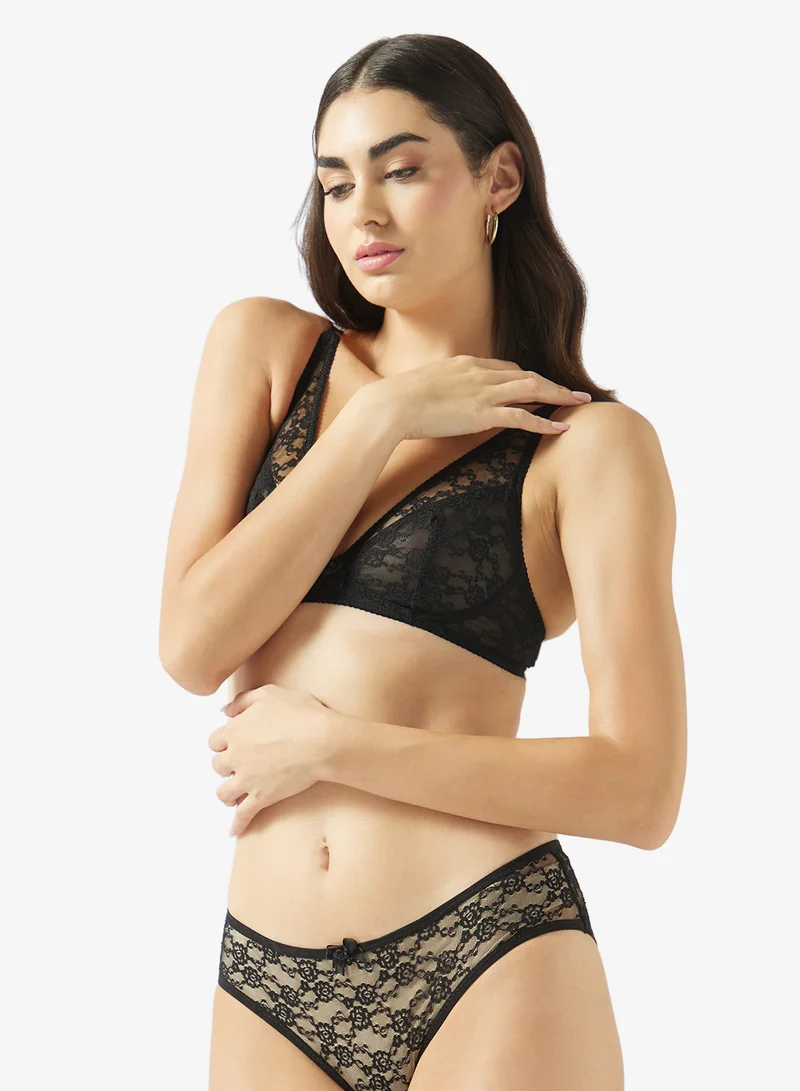 Ginger 2PC Lace Wired Bra & Brief Set