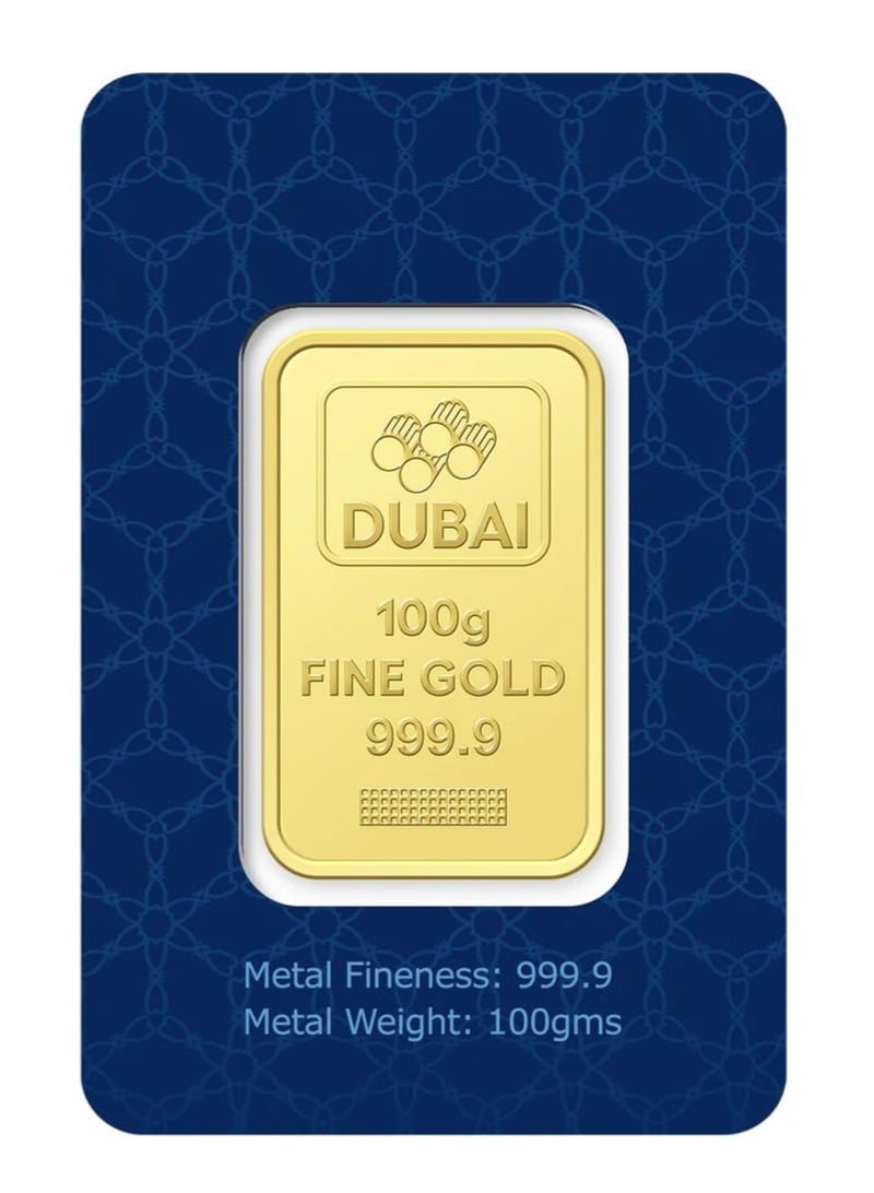 KHUSHBOO JEWELS FINE GOLD BAR 100g 24K 999.9 PURE - Image 2