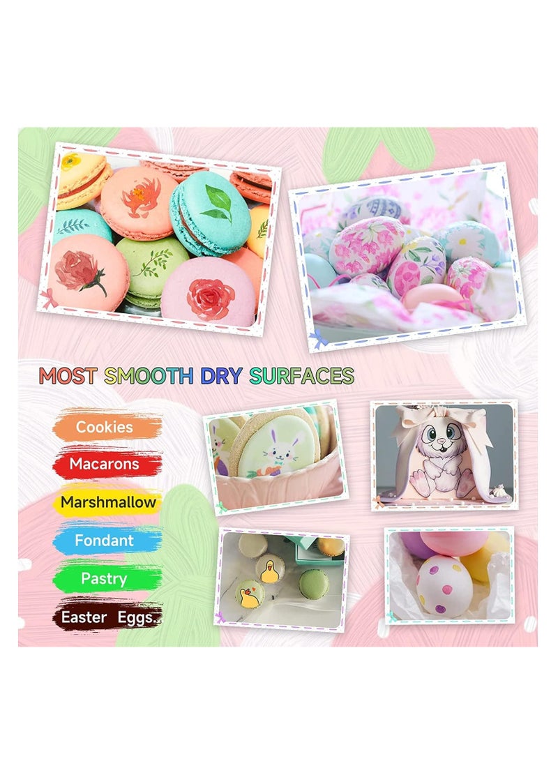 بريميفي 10 قطع من أقلام ألوان الطعام الصالحة للأكل، أقلام تلوين طعام مزدوجة الجوانب مع طرف سميك ورفيع - Image 4