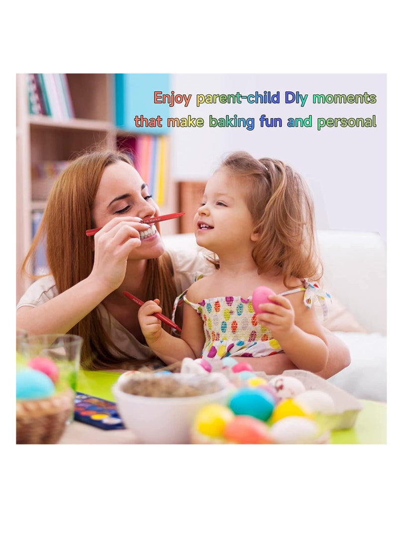 بريميفي 10 قطع من أقلام ألوان الطعام الصالحة للأكل، أقلام تلوين طعام مزدوجة الجوانب مع طرف سميك ورفيع - Image 5