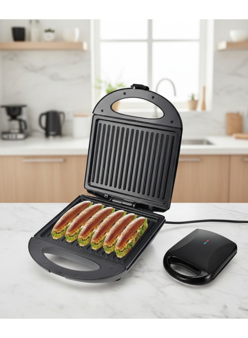 هوم ماستر سخان سندويتش مسطح كبير هوم ماستر HM-789 – سطح غير لاصق – قوة 1400 واط - Image 1