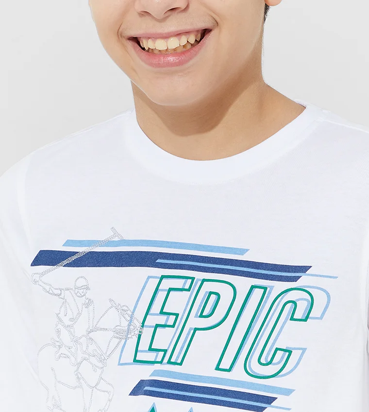 Beverly Hills Polo Club  Epic Proportions Printed T-Shirt for Men | Best Price UAE