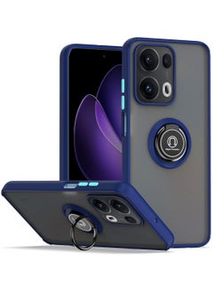 جنرال متوافق مع حافظة Oppo Reno 13 Pro 5G مع حامل حلقة، غطاء واقٍ للصدمات مقاوم للصدمات PC +TPU غير لامع وشفاف 