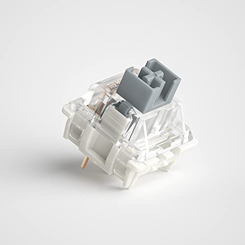 kutethy Gateron G Silver Pro Switches Pre-lubed 3pin RGB SMD Linear Dust-Proof Single Spring Switch for Gaming Mechanical Keyboard (36 Pcs,Silver) - Image 3