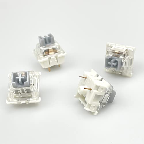kutethy Gateron G Silver Pro Switches Pre-lubed 3pin RGB SMD Linear Dust-Proof Single Spring Switch for Gaming Mechanical Keyboard (36 Pcs,Silver) - Image 5