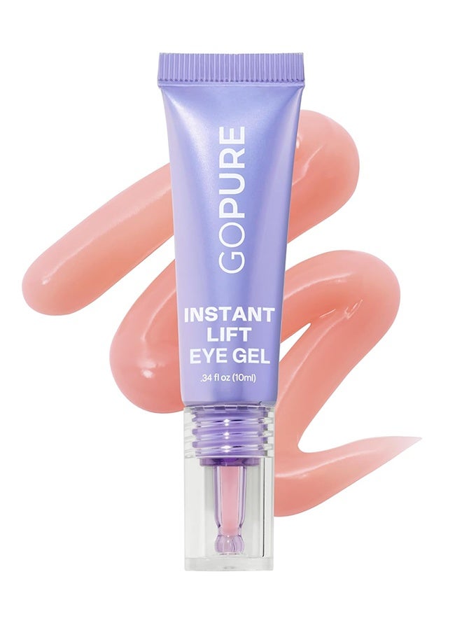 goPure Instant Lift Eye Gel 10ml, Under Eye Cream for Puffiness & Bags, Wrinkles, Fine Lines and Dark Circles, Anti Aging Skin Care for Men & Women with MaxLift3 Biotech Under Eye Brightener - Image 1