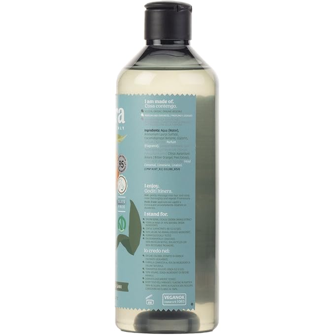 STRBOXONG Daily Renewal Shampoo with Sicilian Bitter Orange for Vibrant and Healthy Hair 95% Natural Products Made in Italy with 100% Recycled Bottle (12.51 Fluid Ounce) - Image 2