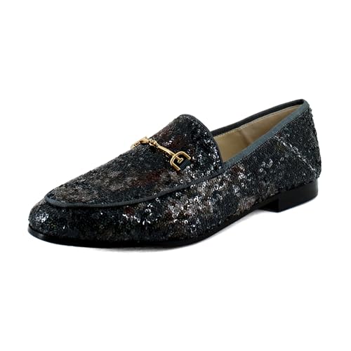 Sam Edelman Women's Loraine Loafer, Black Multi Sequin, 7 Wide - Image 1