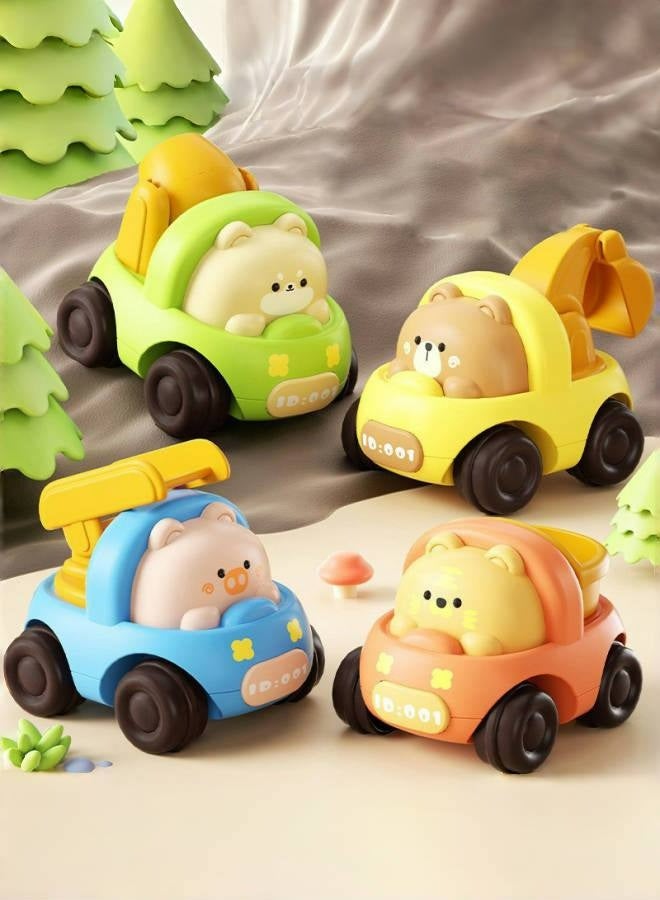 Portable Inertia Car Toy for Boy Girl Cartoon Engineering Vehicle Plaything Lightweight and Compact Design for Fun and Birthday Parties for Boys and Girls  - Image 1