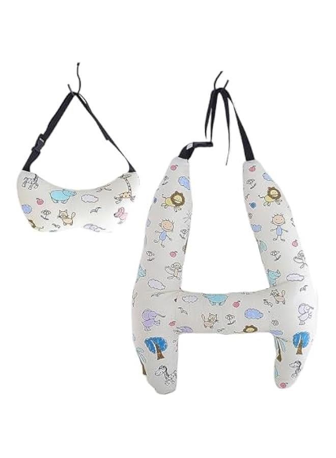 HOOKOR H-Shape Car Seat Pillow for Kids,Kids Car Pillows for Sleeping,Child Car Sleeping Head Support, Travel Neck Rest Car Seat Pillow for Improve Body and Head Comfort - Image 1