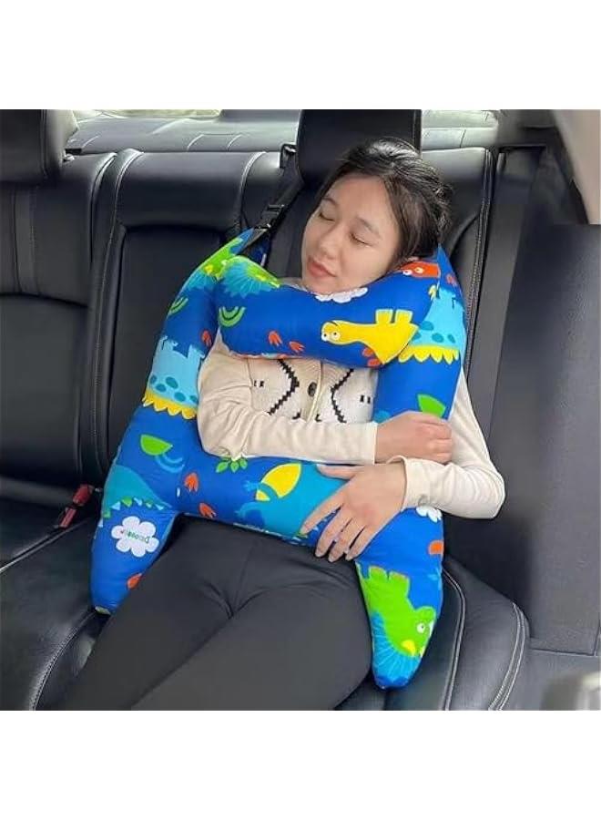 HOOKOR H-Shape Car Seat Pillow for Kids,Kids Car Pillows for Sleeping,Child Car Sleeping Head Support, Travel Neck Rest Car Seat Pillow for Improve Body and Head Comfort - Image 5