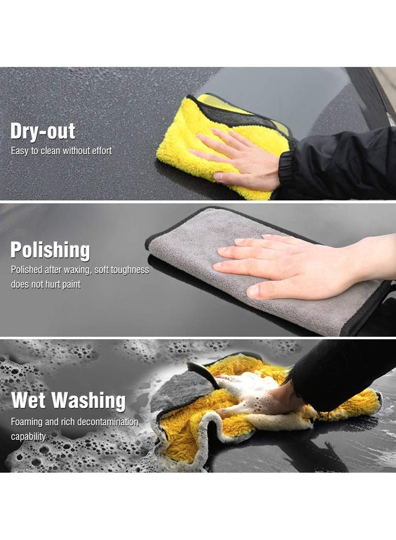 FAJ Premium Quality Microfiber Cleaning Towel 1 Pcs 40x40cm 800GSM Ultra-Absorbent Washing Towel 800G160 - Image 4
