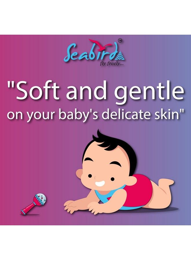 SEABIRD Premium Diaper Baby Care Reusable 100% Organic Cotton Breathable And Skin Friendly For Baby Comfort Adjustable Diapers & Get 2 Pack Sanitary Pad Free  - Image 5