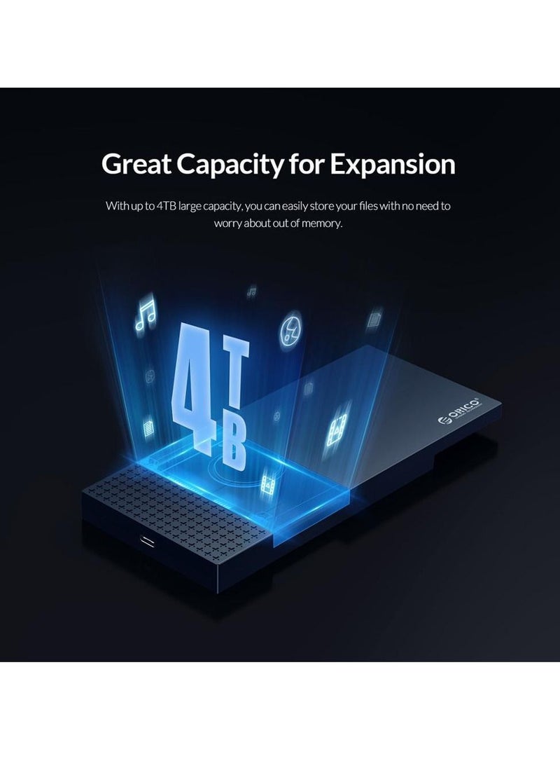 Orico ORICO Type-C Portable External Hard Drive Case  6Gbps Speed Support UASP  - Image 2