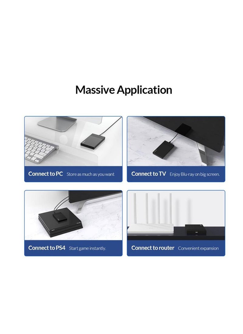 Orico ORICO Type-C Portable External Hard Drive Case  6Gbps Speed Support UASP  - Image 4