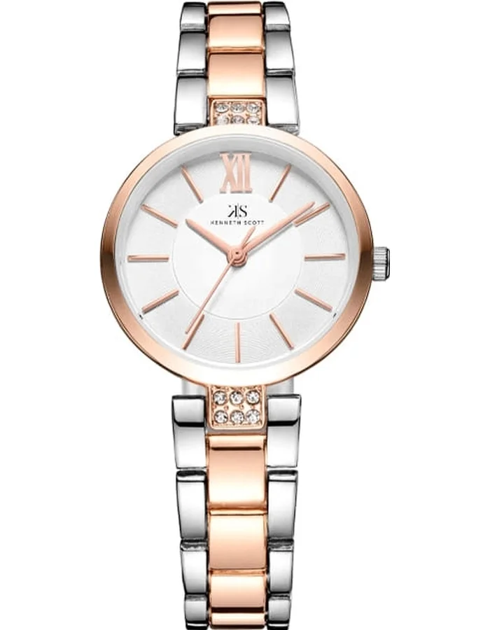كينيث سكوت Women's Stainless Steel Analog Watch K23533-KBKW - 30 mm