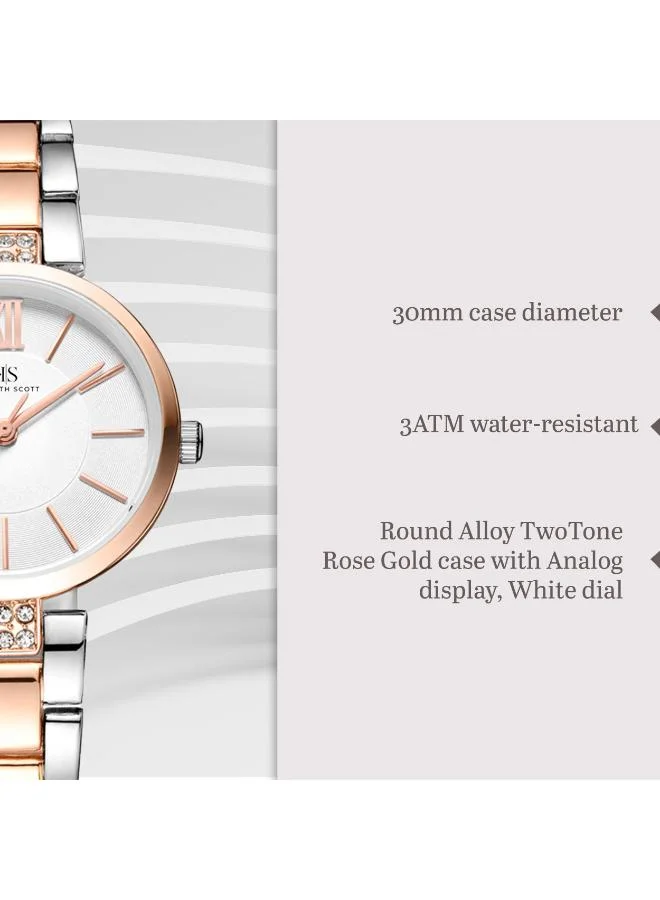 كينيث سكوت Women's Stainless Steel Analog Watch K23533-KBKW - 30 mm