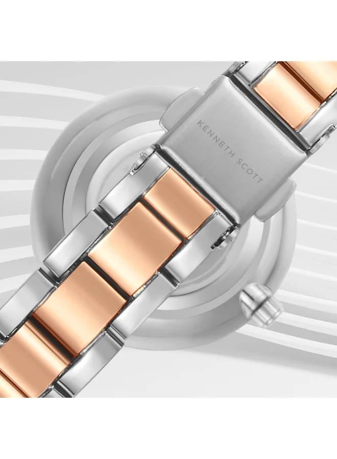 كينيث سكوت Women's Stainless Steel Analog Watch K23533-KBKW - 30 mm
