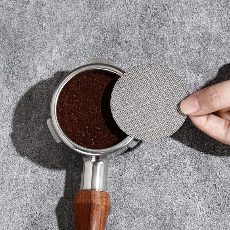 OneNine Coffee Portafilter 51mm Puck Screen, 2pcs Espresso Portafilter Shower Screen Coffee Filter Mesh Panel, Reusable 1.7mm Thickness 150µm Stainless Steel Contact Screen for Portaffilter 51mm - Image 2