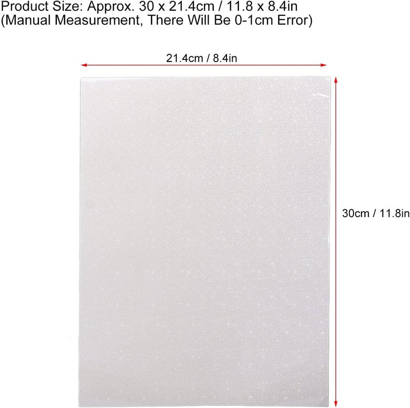 50 Sheets Holographic Cold Laminate Sheet, 11.8x8.4in Cuttable Holographic Laminating Paper for Badge DIY Craft Supplies, Tear Proof (Type 2) - Image 2