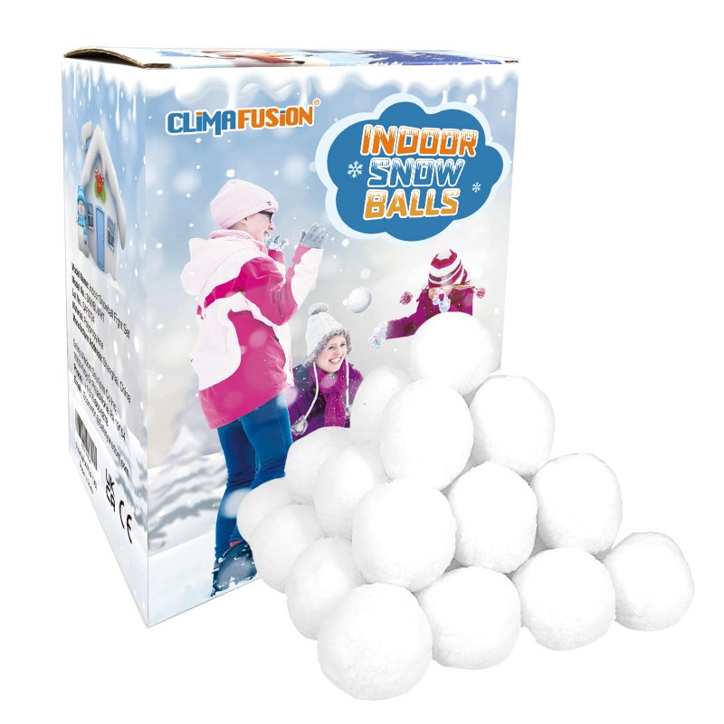 50 Pack Fake Snowballs for Kids Indoor and Outdoor 3 inch Christmas Snow Balls for Fights Fake Snow Toys for Winter Holiday Toss Game